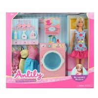 عروسک باربی آنلیلی با ماشین لباسشویی - کد