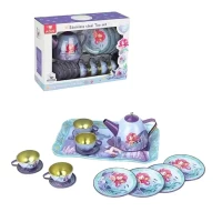 اسباب بازی ست چای خوری پری دریایی فلزی کد 9966C