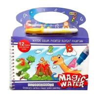 کتاب نقاشی و رنگ‌آمیزی دایناسور با ماژیک جادویی