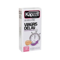 کاندوم تاخیری کاپوت مدل Viagris Delay بسته 12عددی