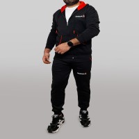 ست سویشرت و شلوار کلاه دار مشکی ریبوک مدل 1397