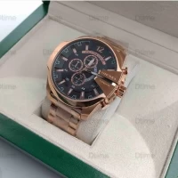 ساعت دیزل رزگلد با صفحه مشکی شیک و خاص