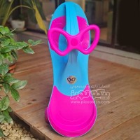 لوپ کار چرخ ژله ای چراغدار آبی سرخابی