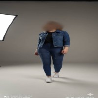 شلوار زنانه بدون جیب طرح جین رنگ بندی