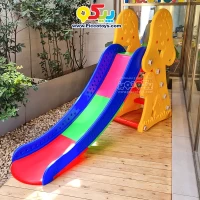 سرسره کودک مدل لبخند رنگ زرد - بهترین بازی کودک
