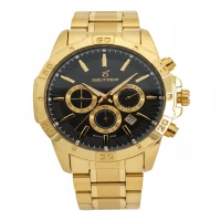 خرید ساعت بلیزر طلایی صفحه قهوه ای مردانه شیک