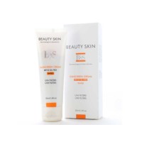 کرم ضد آفتاب رنگی SPF50 بیوتی اسکین مناسب پوست چرب