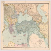 نقشه غرب ایران و عثمانی 1914 میلادی در اندازه A1