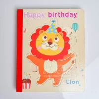 پازل کتابی چوبی 6 صفحه‌ای تولد کد XLE 803