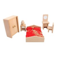 ست وسایل خانه عروسکی مدل اتاق خواب کامل و جذاب