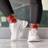 کفش اسپرت زنانه سفید مدل 1259 سایز 38 تا 40