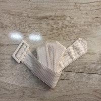 کمربند سفید زنانه با پارچه نونو، قیمت مناسب