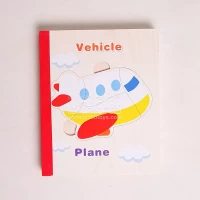 پازل کتابی چوبی وسایل نقلیه مدل XLE 805