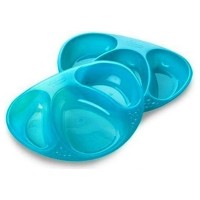 بشقاب 3 قسمتی آبی Tommee Tippee با طراحی کودکانه