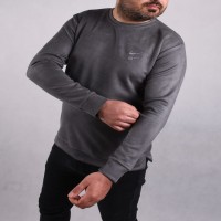 بلوز نایک مردانه آستین بلند خاکستری مدل 1262