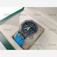 ساعت جی شاک 2100 قاب شفاف بند آبی