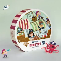 پازل کودک 80 تکه دزدان دریایی KID FANS PIRATES