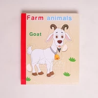 پازل کتابی چوبی حیوانات مزرعه - مدل XLE 702