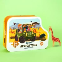 پازل کودک 56 تکه مدل آفریقا KID FANS AFRICA TOUR