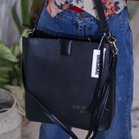 کیف زنانه سایز بزرگ دوشی و دستی مشکی شیک
