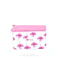 کیف آرایشی دو زیپه شی رز - مقاوم و زیبا