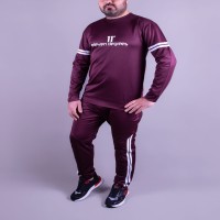 ست تیشرت و شلوار زرشکی eleven degrees مدل 1284