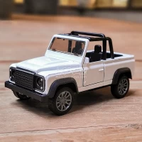 ماکت ماشین لندرور سفید عقب کش مدل P/A8121/D