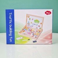 تخته سیاه و وایت برد دو طرفه مگنتی طرح ترافیک
