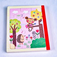 پازل کتابی چوبی حیوانات نوازنده - مدل XLE 912