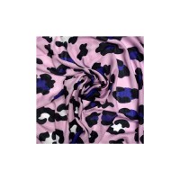 شال نخی طرح پلنگی بنفش | سبک و زیبا