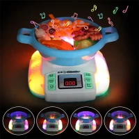 بخار پز اسباب بازی رومیزی موزیکال صورتی