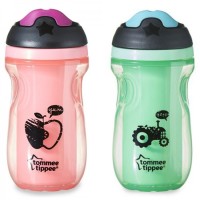 لیوان دو جداره 260 میلی ضد چکه 12+ Insulated Sipper Cup