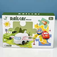 اسباب بازی ماشین ریلی پازلی دریا مدل 1100C