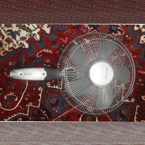 فروش پنکه برقی ایستاده معیوب با کنترل و ایرادات