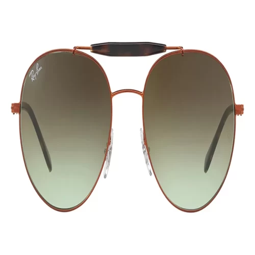 عینک آفتابی ریبن RayBan RB3540S با فریم خلبانی و رنگ سبز