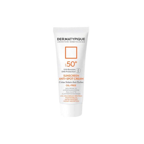 ضد آفتاب بی رنگ SPF50 روشن کننده و ضد لک درماتیپیک