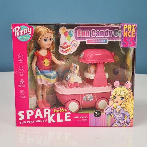اسباب بازی خانه عروسکی مدل ترولی اسنک SPARKEL BELLA