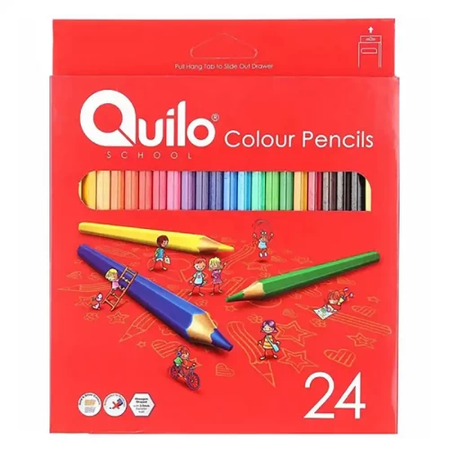 مداد رنگی 24 رنگ کوییلو Quilo با کیفیت عالی