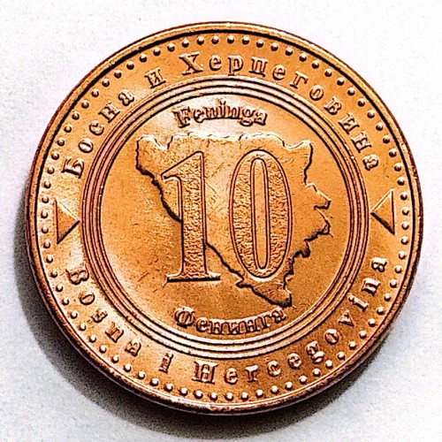 فروش سکه 10 فینیکا بوسنی و هرزگوین 2021(5004)