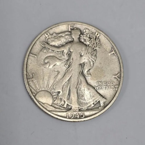 فروش سکه آمریکا نقره نیم دلاری 1945 نایاب