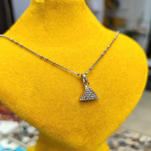 فروش آویز ایتالیایی دستساز با روکش طلا سفید