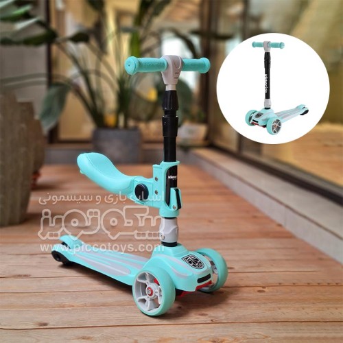 اسکوتر کودک کیکابو مدل Roadster رنگ سبز نعنایی