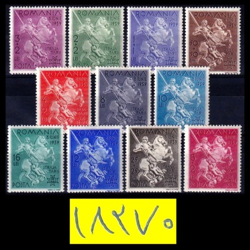 فروش سری تمبر کمیاب و کلاسیک شوالیه ها،رومانی 1939