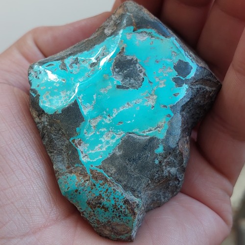 خرید کلوخه فیروزه نیشابوری درشت و زیبا - وزن 225 گرم