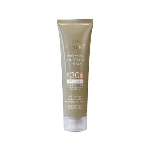 کرم ضد آفتاب رنگی SPF30 سینره مناسب انواع پوست