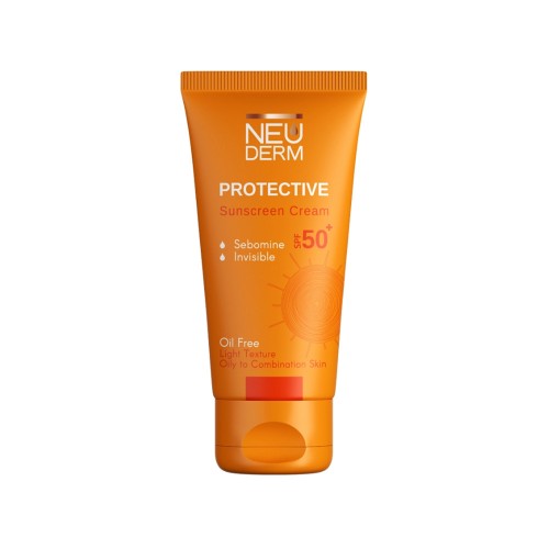 کرم ضد آفتاب SPF50 نئودرم مناسب پوست چرب 50 میل