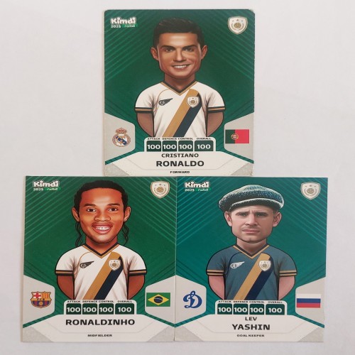 فروش کارت کیمدی رونالدو 100 رونالدینیهو 100 یاشین 100