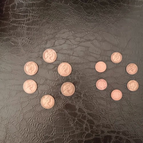 فروش سکه های کمیاب قدیمی یک و دو پنی انگلیس