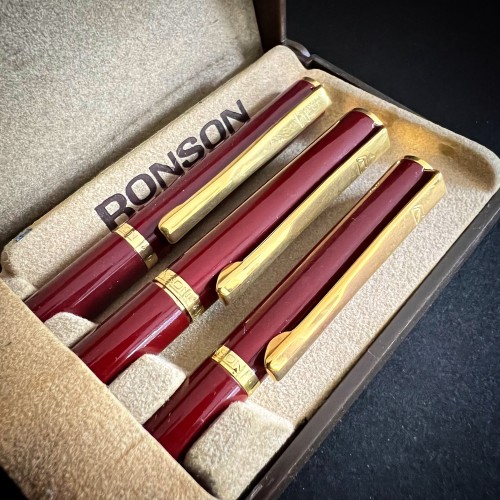 فروش RONSON آلمان سرویس کلکسیونی نوک طلا14عیار