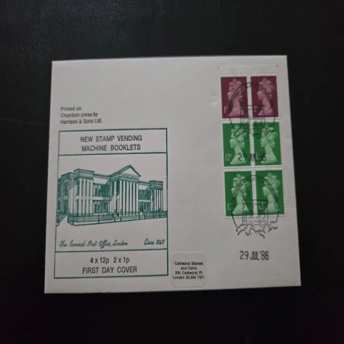 فروش پاکت مهر روز انگلستان سری تمبر ماشین